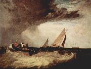 J.M.W. Turner Ein Fischer von Shoeburyness preit einen Prahm von Whitstable oil painting on canvas